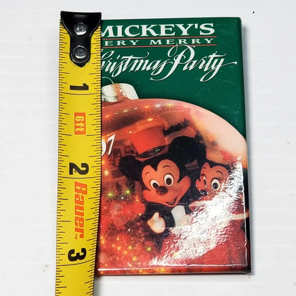 Disney Parks Button 1997 Mickey's Very Merry Christmas Party Walt Disney World